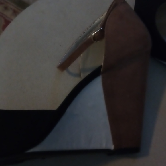 Colorblock anklestrap wedge shoes - Picture 6 of 8